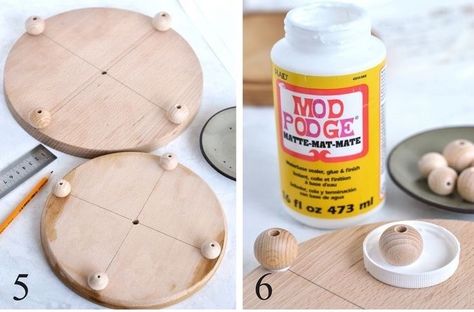 Wooden Trays Ideas, Diy Wood Riser, Diy Risers, Wooden Riser, Waterslide Decal Paper, Wooden Trays, Tiered Tray Diy, The Graphics Fairy, Diy Tray