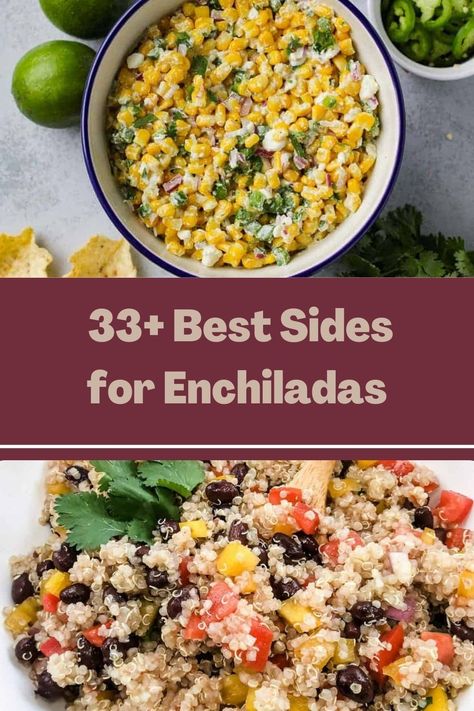 Salad With Enchiladas, Enchilada Dinner Sides, What To Serve With Enchiladas Dinners, What To Serve With Chicken Enchiladas, Sides With Enchiladas, What To Serve With Enchiladas, Side For Enchiladas, Sides For Enchiladas Dinners, Enchilada Side Dishes