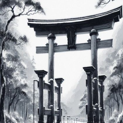 Serene Gateway Ar Check more at https://qomart.com/serene-gateway-art/ Torri Gate Tattoo, Torii Gate Tattoo Design, Japanese Gate Tattoo, Torri Gate, Gate Tattoo, Surrealism Fashion, Japanese Torii, Samurai Tattoo Sleeve, Japanese Gate