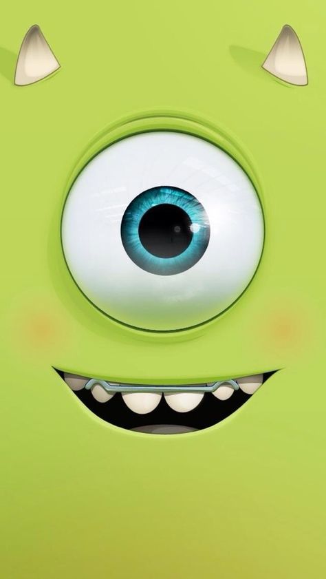 Quirky Wallpaper, Monsters Inc Mike, Mike Wazowski, Cartoon Wallpaper Hd, Funny Phone Wallpaper, Emoji Wallpaper, Cute Disney Wallpaper, Cute Monsters, Tumblr Wallpaper