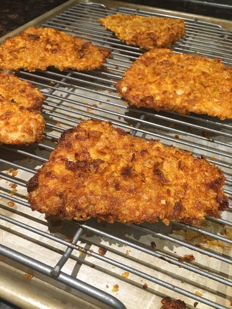 Corn Flake Crusted Fish EXTRA Crispy Fish Coating Recipe, Cod Loin Recipes, Crunchy Fish, Breaded Cod, Oven Fried Fish, Crusted Fish, Haddock Recipes, Fish Breading, Cod Fish Recipes