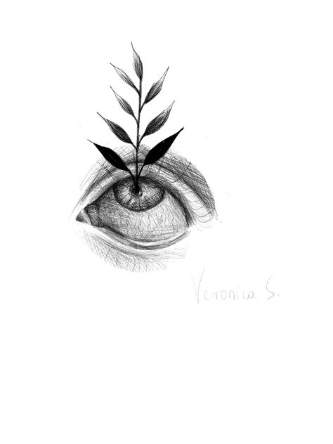 Plant With Eyes Tattoo, Plants With Eyes Drawing, Flower With Eyes Tattoo, Plant With Eyes Drawing, Eyeball Plant Drawing, Flower With Eyeball, Feminism Art, Surreal Tattoo, Album Cover Design