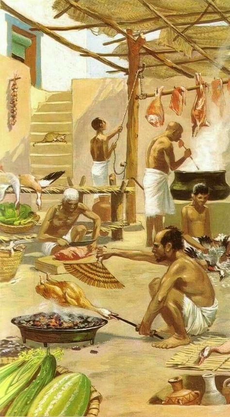 Ancient Egyptian Food, Purple Gallinule, Ancient Egypt Aesthetic, Life In Ancient Egypt, Starověký Egypt, Ducks And Geese, Egyptian Food, Quails, Ancient Egypt Art