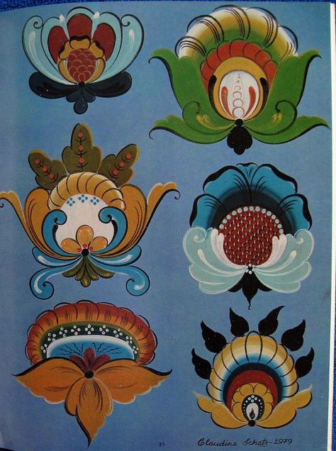 Hallingdal Rosemaling, Rosemaling Pattern, Norwegian Folk Art, Norwegian Rosemaling, Folk Painting, Tole Painting Patterns, Folk Art Flowers, Folk Design, Scandinavian Folk Art