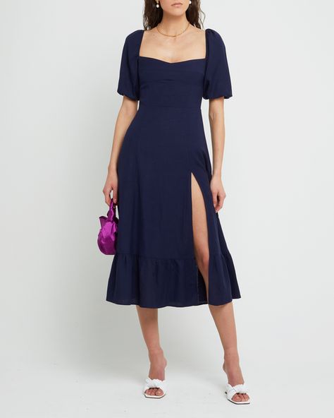 Best Sellers Sunday Dress, Bra Size Charts, Simply Chic, Navy Midi Dress, Mara Hoffman, Pretty Dress, Price Comparison, Midi Dress With Sleeves, Active Wear Tops