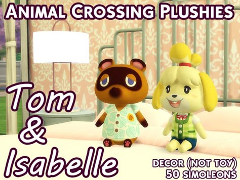 Sims4 Plushies, Sims 4 Plushies Cc, Sims 4 Cc Plushies, Sims 4 Animal Crossing, Zombie Christmas, Ts4 Mods, Furniture Cc, Tom Nook, Sims 4 Cas Mods