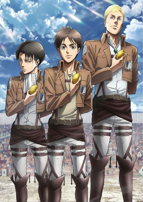 Desenhos Love, Anime W, Levi And Erwin, Erwin Smith, Captain Levi, Attack On Titan Funny, Titans Anime, 5 Anime, Attack On Titan Fanart