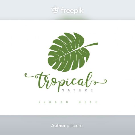 Logotipo de hoja tropical Vector Premium | Premium Vector #Freepik #vector #fondo #logo #arbol #abstracto Tropical Logo, Leaf Logo, Instagram Inspo, Tropical Leaves, Art Show, Premium Vector, Aloe Vera, Plant Leaves, Mural