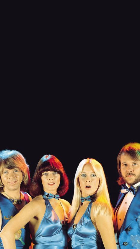 Abba Wallpaper, Abba 70s, Abba Band, Disco Wallpaper, Abba Outfits, Band Covers, I Miss My Family, Greek Blue, Wallpaper Music