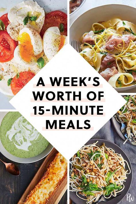 Five Minute Meals, 15 Minutes Meals, Healthy 15 Minute Meals, Easy 15 Minute Meals, Purewow Recipes, 15 Min Meals, 15 Minute Meals Dinners, 15 Minute Dinners, Lunch Easy