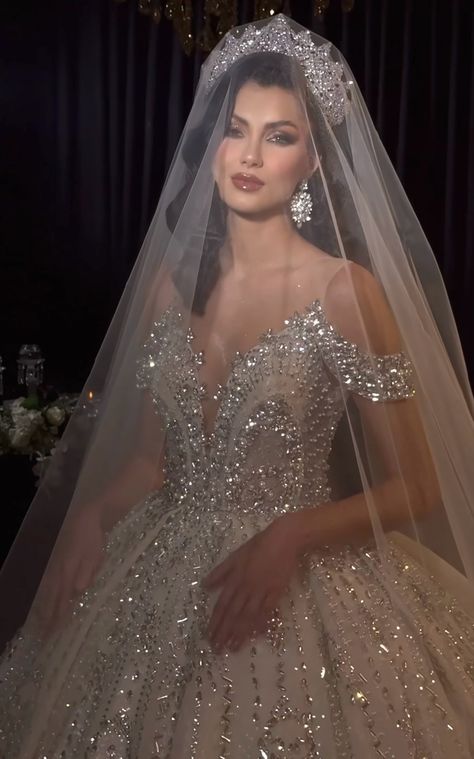 Pnina Tornai Ball Gown, Wedding Dinner Dress, Arabic Wedding, Autumn Wedding Reception, Pronovias Wedding Dress, Off Shoulder Wedding Dress, Pnina Tornai, Be With Me, Wedding Dresses Ideas