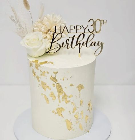 White And Gold 30th Birthday Cake, Birthday Cake Ideas 30th For Woman, Elegant 30th Birthday Cake, 30 Birthday Cake Women, Cake For Birthday Woman, Cake Designs Women, 30 Birthday Ideas Women, 30th Birthday Ideas For Women Cake, 30 Birthday Cakes For Women