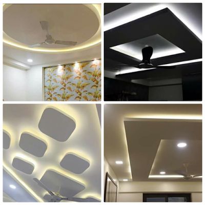 Residential False Ceilings Design | Ceiling Design Ideas|The Best False Ceiling Design Ideas with LED Lighting!! Gebsen Board Design Modern, Roof Sealing Design, Gebsen Board Design, Bathroom False Ceiling, Basic False Ceiling Designs, Types Of False Ceiling Designs, Bedroom Falls Celling, Living Room String Lights, Bedroom False Ceiling Design 12×12