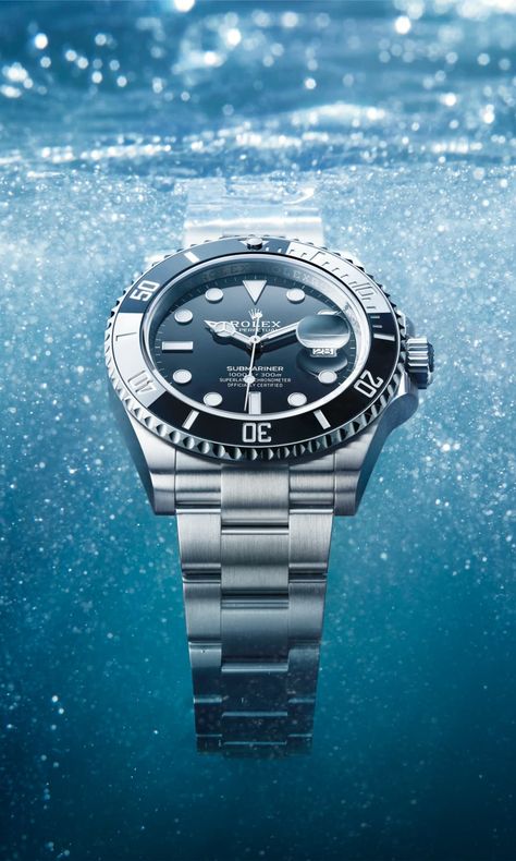 As an underwater survival tool, the Submariner’s design has been entirely dictated by the practical needs of divers. More on rolex.com. Movado Watches, Rolex Collection, Rolex Submariner Date, Watch Photography, Rolex Submariner No Date, Submariner Date, Breitling Watches, Rolex Men, Modern Watches