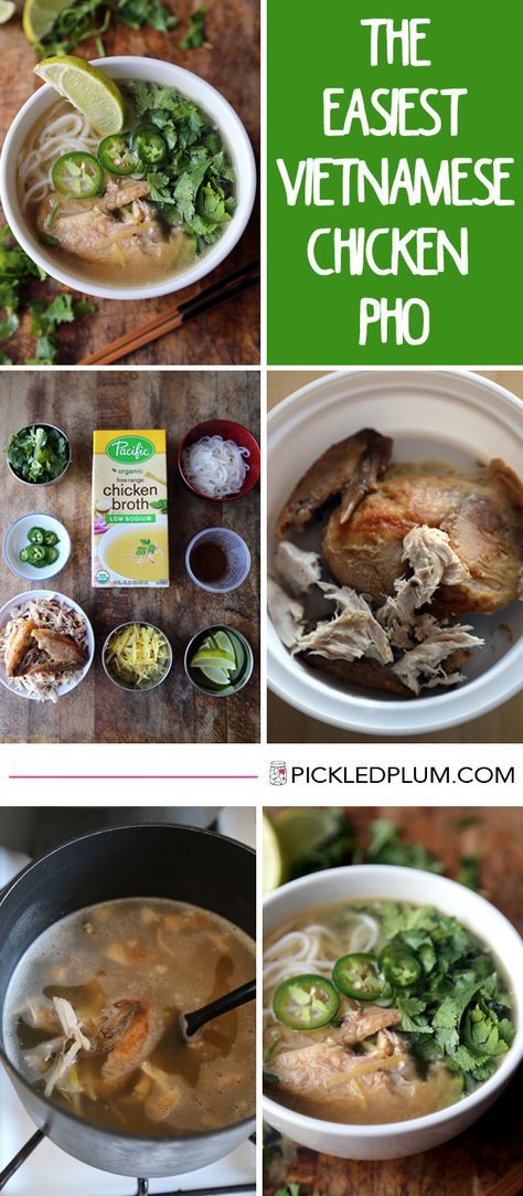 Pho Noodle Soup Recipe, Pho Chicken, Vietnamese Chicken Pho, Pho Recipes, Pho Soup Recipe, Pho Noodle Soup, Asian Soups, Vietnamese Soup, Vietnamese Chicken