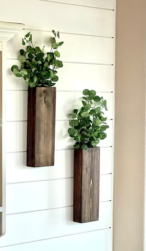 Gorgeous new rustic farmhouse wood wall sconces! These are absolutely beautiful and completely handmade with love here in the USA!  Scroll through the listing to see your wood finish options and make your selection at checkout.   You can also choose from a single to a set of four! Please let me know if you have any questions! Thank you! Farmhouse Sconces, Rustic Entryway Table, Diy Farmhouse Ideas, Wooden Sconces, Entryway Wall Decor, Porch Wall, Rustic Wall Sconces, Entryway Wall, Inspire Me Home Decor