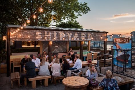 10 of the Best Beer Gardens in London | Best Beer in London | Best Pubs Decked Garden, Outdoor Seats, Gourmet Burger, Burger Menu, London Fields, Riverside House, Best Pubs, Beer Pub, Garden Bbq