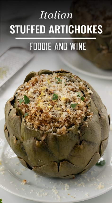 Artichoke Casserole Recipes Italian, Pickled Artichoke Recipes, Air Fryer Artichokes, Best Stuffed Artichoke Recipe, Italian Stuffed Artichokes Recipes, Stuffed Artichoke Recipes Italian, Baked Stuffed Artichokes, Stuffed Artichokes Italian Bread Crumbs, Italian Artichoke Recipes