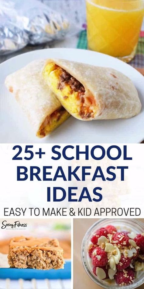 25+ Back-To-School Breakfast Recipes - including Make Ahead Breakfasts, overnight oats, smoothies, muffins, breakfast burritos, and more! These Healthy Breakfast Ideas for Kids Before School make meal prep easier! You kids will love all of these breakfast ideas, and you'll love how quick and simple they are to make! #breakfast #Healthyrecipes #overnightoats #smoothies #backtoschool #kids Healthy Breakfast Before School, Breakfast Before School, Make Ahead Breakfasts, School Breakfast Ideas, Healthy Breakfast Ideas For Kids, Quick Easy Healthy Breakfast, Breakfast Quesadillas, Breakfast Ideas For Kids, Smoothies Breakfast