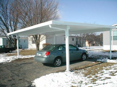 Simple Carport, Prefab Carport, Garage Blueprints, Metal Carport Kits, Aluminum Carport, Building A Carport, Portable Carport, Carport Ideas, Diy Carport