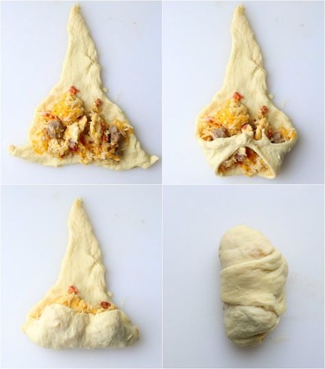 Breakfast Crescent Rolls ~ Easy Crescent Rolls Breakfast Recipe for Filled with Sausage, Peppers, Egg and Cheese Filling! Plus, it Sausage Cheese Crescent Rolls, Crescent Roll Recipes Sausage, Sausage Crescent Rolls Breakfast, Egg And Sausage Crescent Rolls, Sausage Egg And Cheese Crescent Rolls, Crescent Sandwiches, Cheese Crescent Roll Recipes, Sausage Crescents, Sausage Crescent Rolls