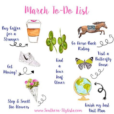 March To Do List, Things To Do In March, March Vibes, March Goals, Finding Purpose In Life, Evelyn Henson, March Activities, Seasonal Living, Happiness Project