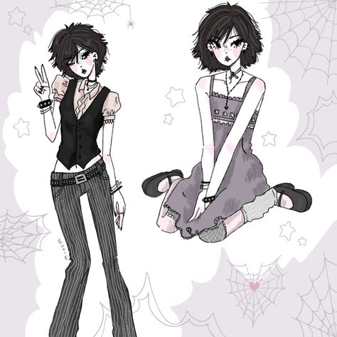 Alice Cullen Style, Picklegirl Artist, Alice Cullen Drawing, Alice Cullen Art, Alice Twilight Fan Art, Alice And Jasper Fan Art, Alice Cullen And Jasper Hale, Goth Oc Art Girl, Chicas Punk Rock