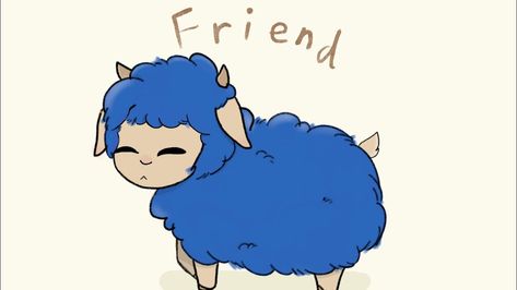 Fandom Crossover, Funny People, Crossover, Sheep, Iphone Wallpaper, Fan Art, Funny, Fictional Characters, Blue