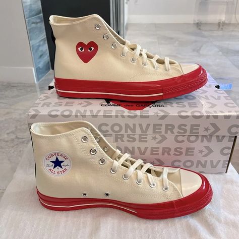 Men's Converse PLAY Comme des
Garcons Sneakers Size: 11 Comme Des Garcons Sneakers, Converse Play Comme Des Garcons, Converse Play, Play Comme Des Garcons, Men's Converse, Converse Chuck, Comme Des Garcons, All Star, Converse