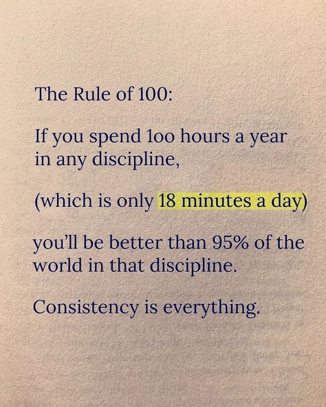 130 Hour Rule, Lock In Motivation, 3 Day Rule, Typing Hacks, Effort Quotes, 10000 Hours, Small Habits, Consistency Is Key, A Craft