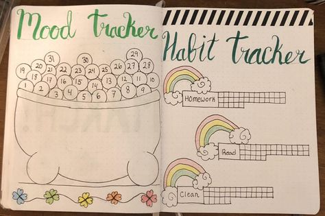 March Habit Tracker, Mood Habit Tracker, March Bullet Journal, Habit Tracker Bullet Journal, Family Wall Decor, Bullet Journal Layout, Journal Layout, Family Wall, Bullet Journal Doodles