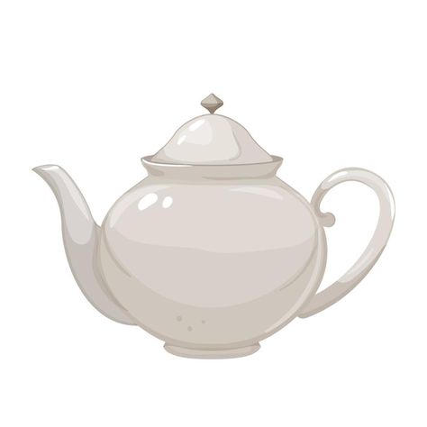 Teapot Drawing Simple, Teapot Cartoon, Kettle Illustration, Teapot Clipart, Teapot Illustration, Teapot Drawing, Drawing Models, Model Drawing, Heart Tree