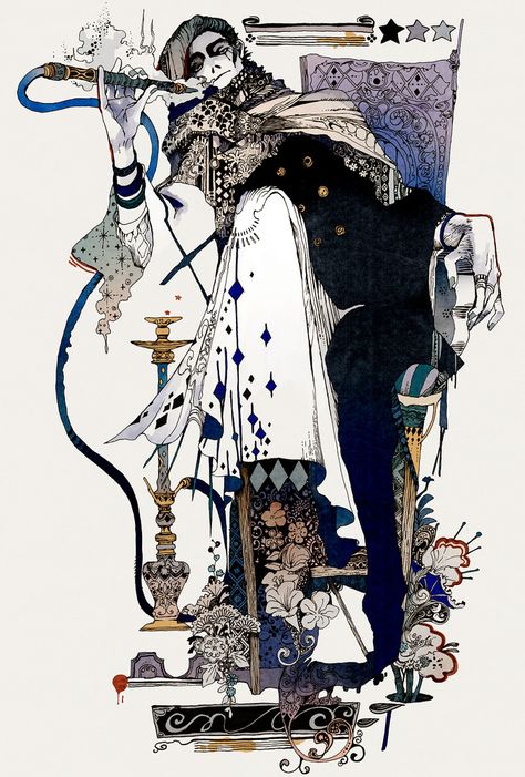 Sinister Forces are at Work in Akiya Kageichi’s Magical Worlds | Hi-Fructose Magazine Pierrot Clown, Art And Illustration, 영감을 주는 캐릭터, A Drawing, Pretty Art, Animation Art, Character Design Inspiration, Drawing Inspiration, Japanese Art