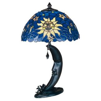 . Moon Stars Art, You Are My Moon, Tiffany Lighting, Sun Moon And Stars, Tiffany Art, Sun Moon Stars, Tiffany Lamps, Accent Lamp, Moon And Stars