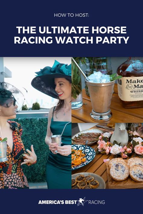 Horse Racing Party Ideas, Horse Racing Party Decorations, Horse Race Party, Sports Viewing Party, Horse Racing Party, Horse Race Game, Horse Betting, The Breeders, Horse Races