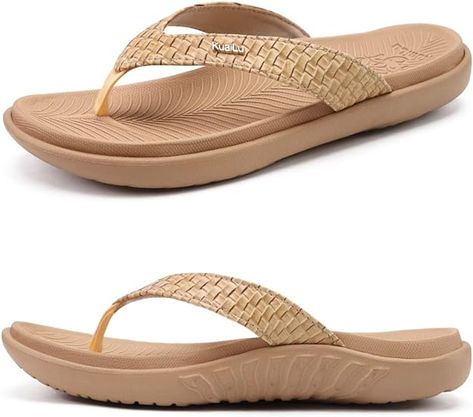 Limited time dea $23.99 (35% Off)(List Price: $36.99) KuaiLu Womens Flip Flops Ladies Yoga Mat Comfortable Walking Thong Sandals With Plantar Fasciitis Arch Support Slip On Indoor Outdoor For Summer Comfortable Sandals, Thong Sandals, Yoga Women, Yoga Mat, Arch Support, Limited Time, Flip Flops, Indoor Outdoor, Arch