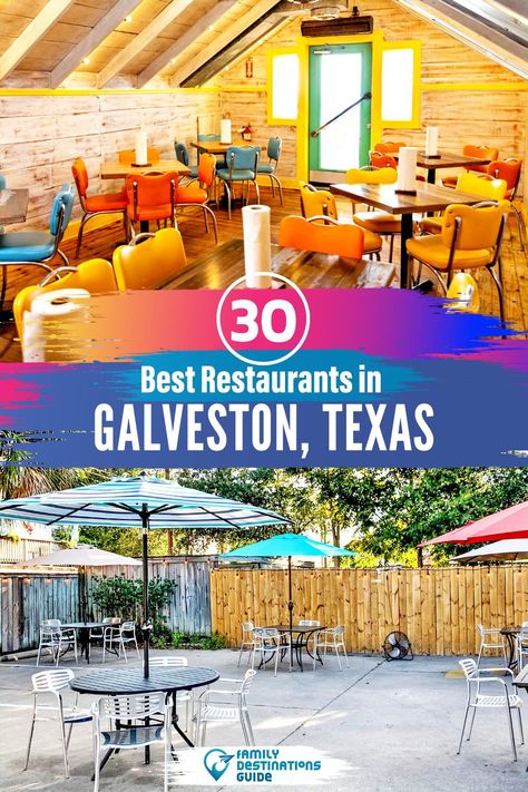 Want to see the best restaurants in Galveston, TX? We’re FamilyDestinationsGuide, and we’re here to help: From incredible brunch spots and amazing places to eat dinner, to local foodie spots and hidden gems, discover the BEST Galveston restaurants - so you get memories that last a lifetime! #galveston #galvestonrestaurants #restaurantsingalveston #bestrestaurantsingalveston #placestoeatgalveston Galveston Texas Restaurants, Where To Eat In Galveston Texas, Galveston Texas Vacation, Galveston Seawall, Galveston Restaurants, Ocean View Restaurant, Texas Vacation, Galveston Beach, Texas Restaurant