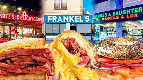 The 13 Best Jewish Delis In NYC Whitefish Salad, Katz's Delicatessen, Canadian Cuisine, Jewish Deli, Jewish Cuisine, Chelsea New York, Pastrami Sandwich, Usa Trip, Meat Sandwich