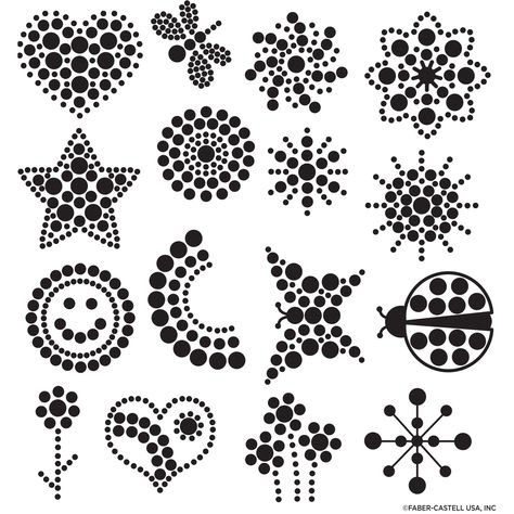 Buy the Creativity for Kids® Mandala Dot-a-Rock Painting Kit at Michaels. com. Creating dot designs is an easy painting technique that improves hand-eye coordination and fine motor skills. Use a special dotters to paint and dot your design to create amazing artwork. Design 10 pieces of artwork with this complete art set. Creating dot designs is an easy painting technique that improves hand-eye coordination and fine motor skills. Details: Includes assorted colors 2'' x 9.63'' x 9.75'' (2cm x 24.5 Rock Painting Dots Easy, Dot Painting Jewelry Boxes, Dot Art Painting Easy, Dotted Pattern Design, Dot Painting Pots, Mandala Dots Pattern Design, Dot Painting Patterns For Beginners Free, Simple Dot Painting, Mandala Painting Easy