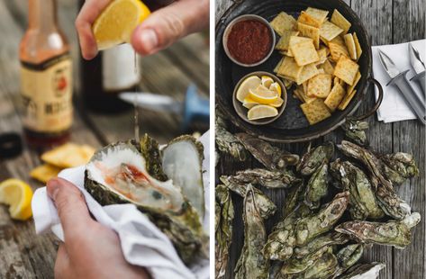 Oyster Roast Table, Cooking Over Fire, Oyster Roast, Oyster Knife, Salt Marsh, Jonathan Swift, Palmetto Bluff, Meat Markets, Bird Migration