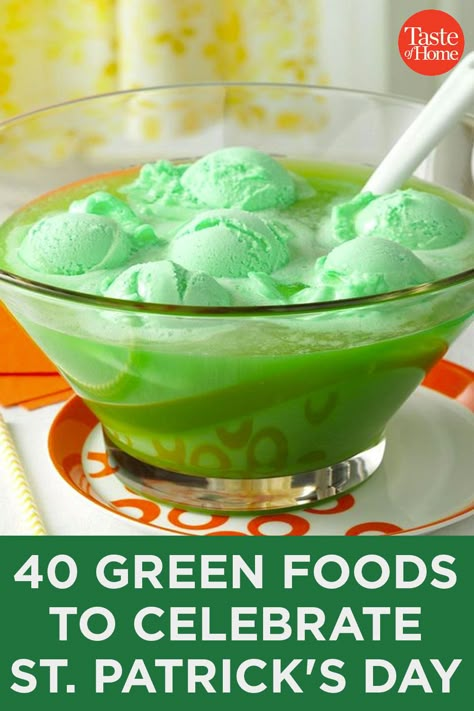 Saint Patrick Day Food Ideas, Green Saint Patrick Day Food, Green St Patrick’s Day Food, Saint Patricks Recipes, St Patrick's Day Desserts For Kids, Desserts For St Pats Day, Green Recipes For St Patrick’s Day, Green Appetizers For St Patricks Day, Saint Patrick Day Food Ideas Fun