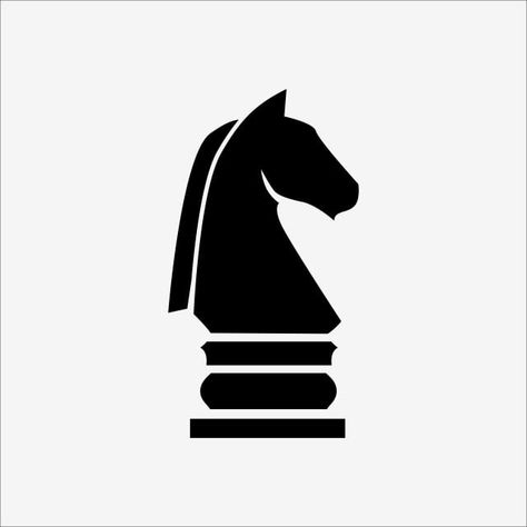 Chess Knight Art, Chess Logo Ideas, Chess Knight Tattoo, Chess Horse, Chess Tattoo, Chess Logo, Knight Horse, Chess Knight, Horse Tattoo Design