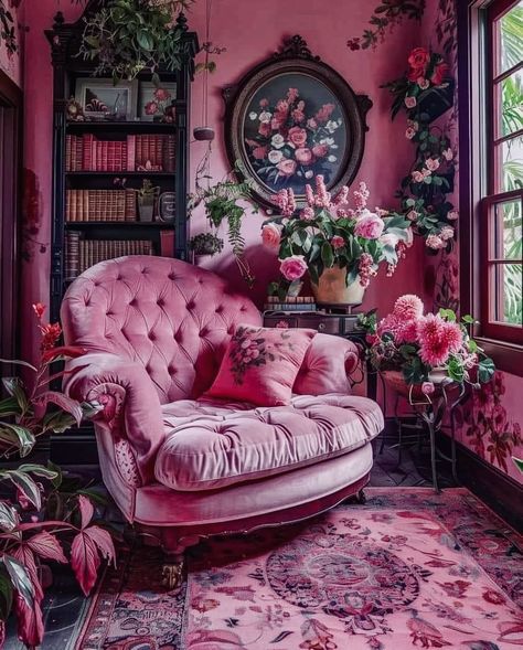 Pink Furniture, Whimsical Home, Casa Vintage, Lampe Decoration, Whimsical Decor, Dream House Decor, Eclectic Decor, Store Decor, Aesthetic Room