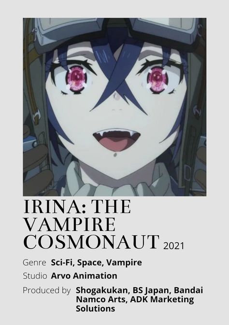 Vampire Anime Recommendations, Vampire Girl Animes, Vampire Anime Wallpaper, The Vampire Cosmonaut, Anime Minimalist Poster, Poster Information, New Disney Movies, Anime Websites, Anime Suggestions