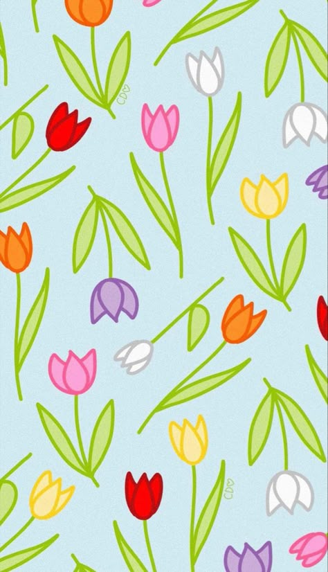 Spring Aesthetic Cartoon, Spring Watch Wallpaper, Callie Danielle Wallpaper, Danielle Wallpaper, Callie Danielle, Spring Flowers Wallpaper, Inspired Wallpaper, New Wallpaper Iphone, Phone Wallpaper Boho