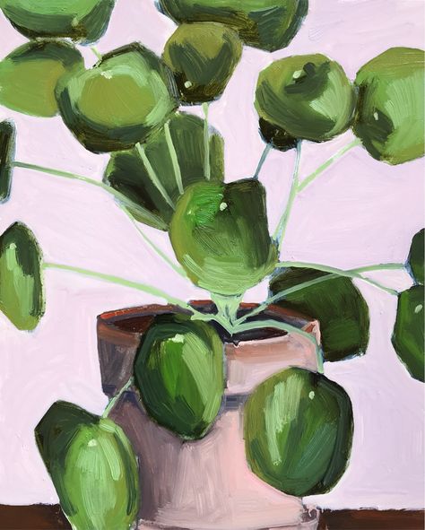 Painting Plants Acrylic, Oil Painting Plants, Botanical Oil Painting, Plant Painting Ideas, Simple Oil Painting Ideas, Plant Painting Acrylic, Plant Oil Painting, Leaf Oil Painting, Plant Paintings