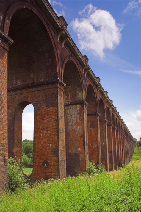 Photo of Ouse Valley Viaduct, by Nick Chillingworth LRPS - Pictures of England Royalty Free Stock Photos Viaduct Architecture, Arches Architecture, Pictures Of England, Civil Engineering Construction, Flat World, Brick Arch, Brick Architecture, Interesting Buildings, Landscape Photography Nature