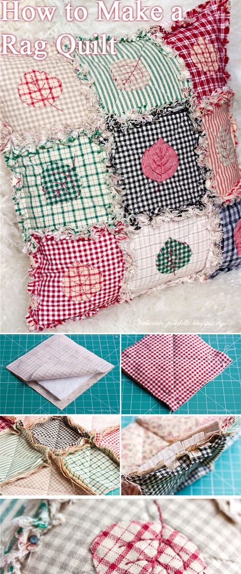 How to Make a Rag Quilt. Rag Quilt Pillow, Rag Quilt Tutorial, Quilt Pillow, Trendy Sewing, Beginner Sewing Projects Easy, Sewing Pillows, Patchwork Quilting, Rag Quilt, Mini Quilts