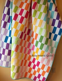 Kona Solids Quilt Free Pattern, Stripe Quilts, Coin Quilts, Solid Fabric Quilts, 16 Patch Quilt, Rainbow Quilts, History Of Quilting, Charity Quilts, Sewing Quilts