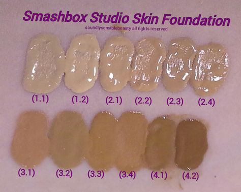 Smashbox Studio Skin Foundation Concealer Swatches, Smashbox Foundation, Facial For Oily Skin, Foundation Design, Beautycounter Makeup, Foundation Swatches, Makeup Board, Eyebrow Kits, Face Products